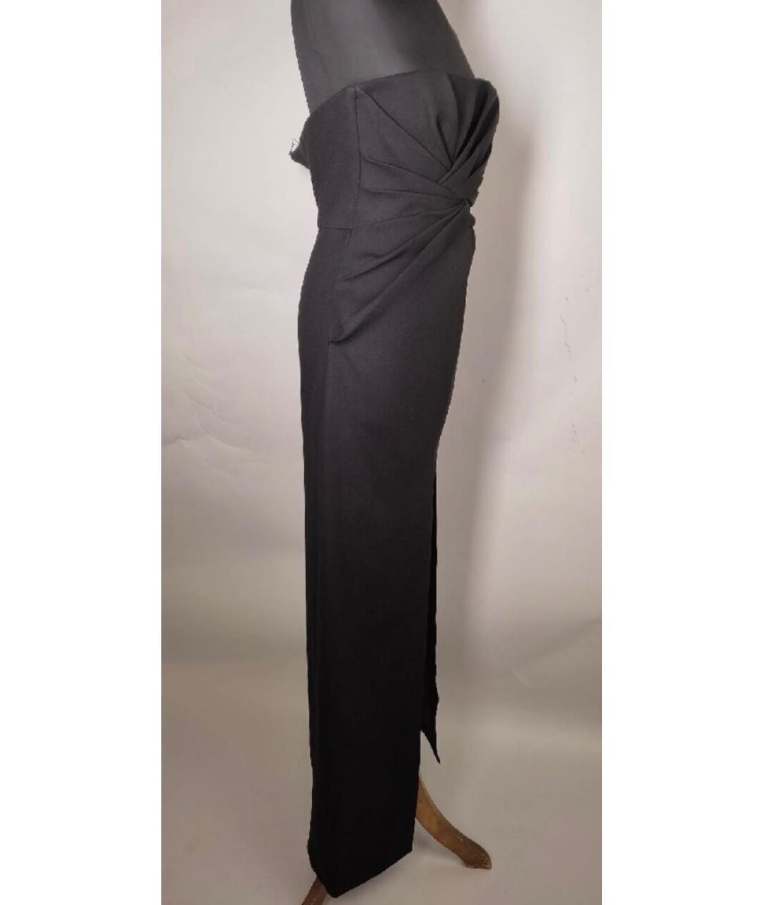 SAINT LAURENT Черное шерстяное коктейльное платье, фото 3
