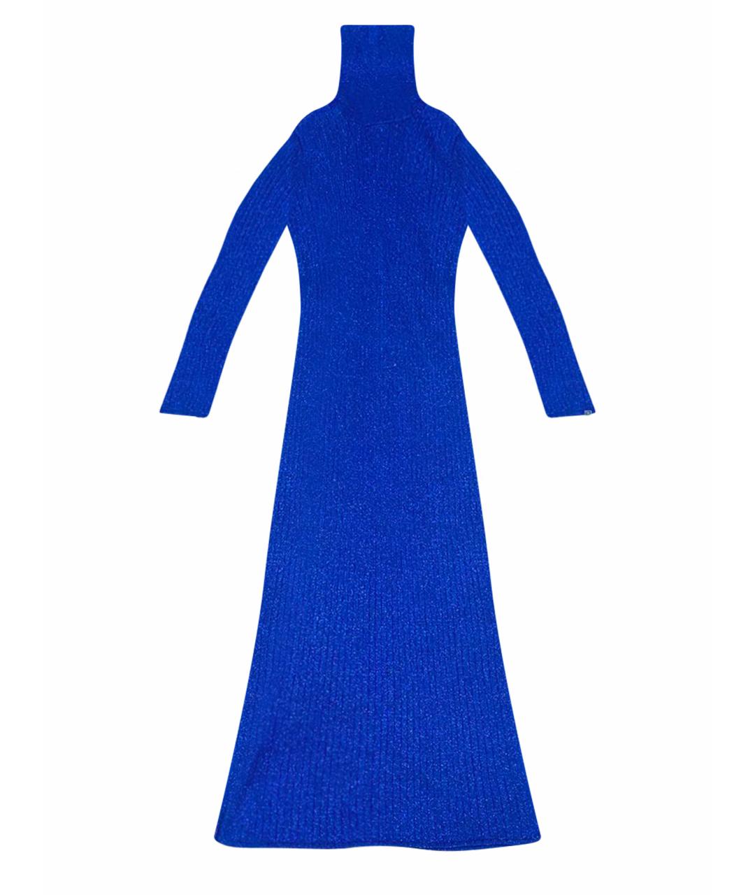 ELISABETTA FRANCHI Синее повседневное платье, фото 1
