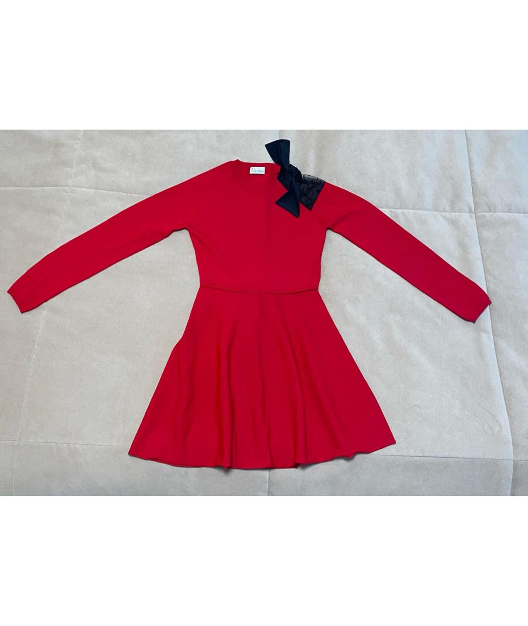 RED VALENTINO Красное повседневное платье, фото 7