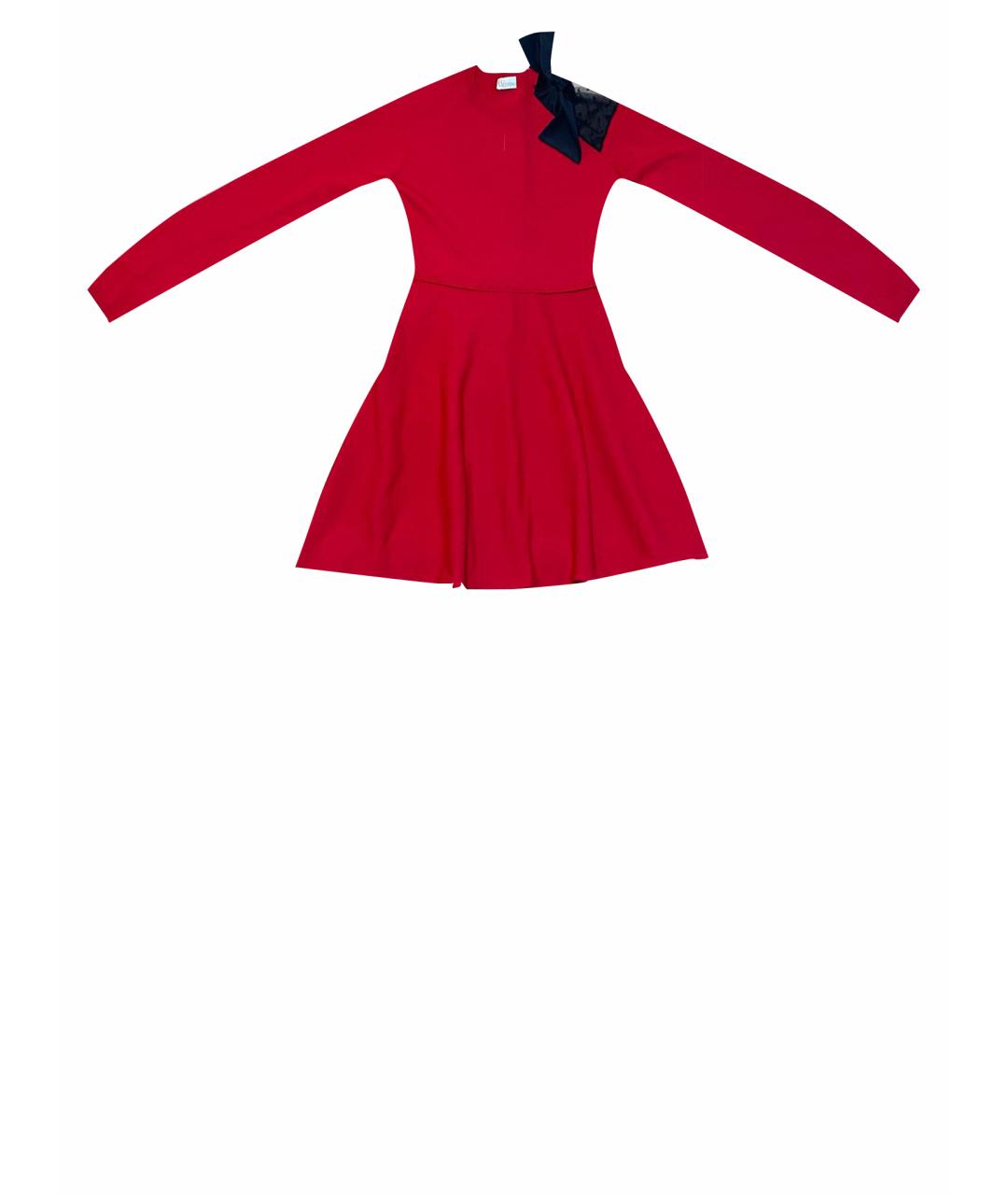 RED VALENTINO Красное повседневное платье, фото 1