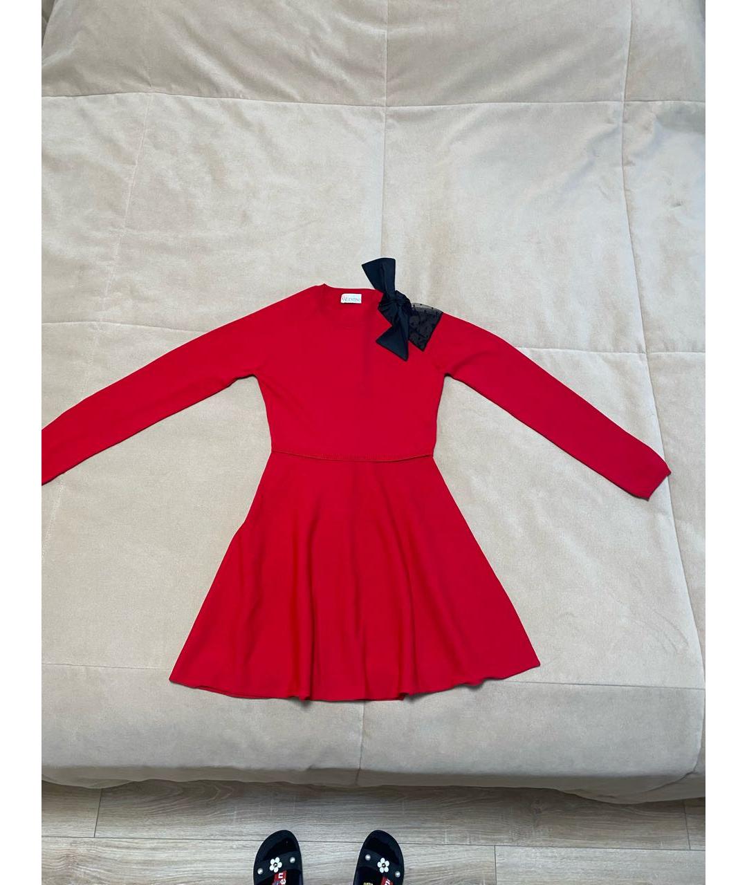 RED VALENTINO Красное повседневное платье, фото 2