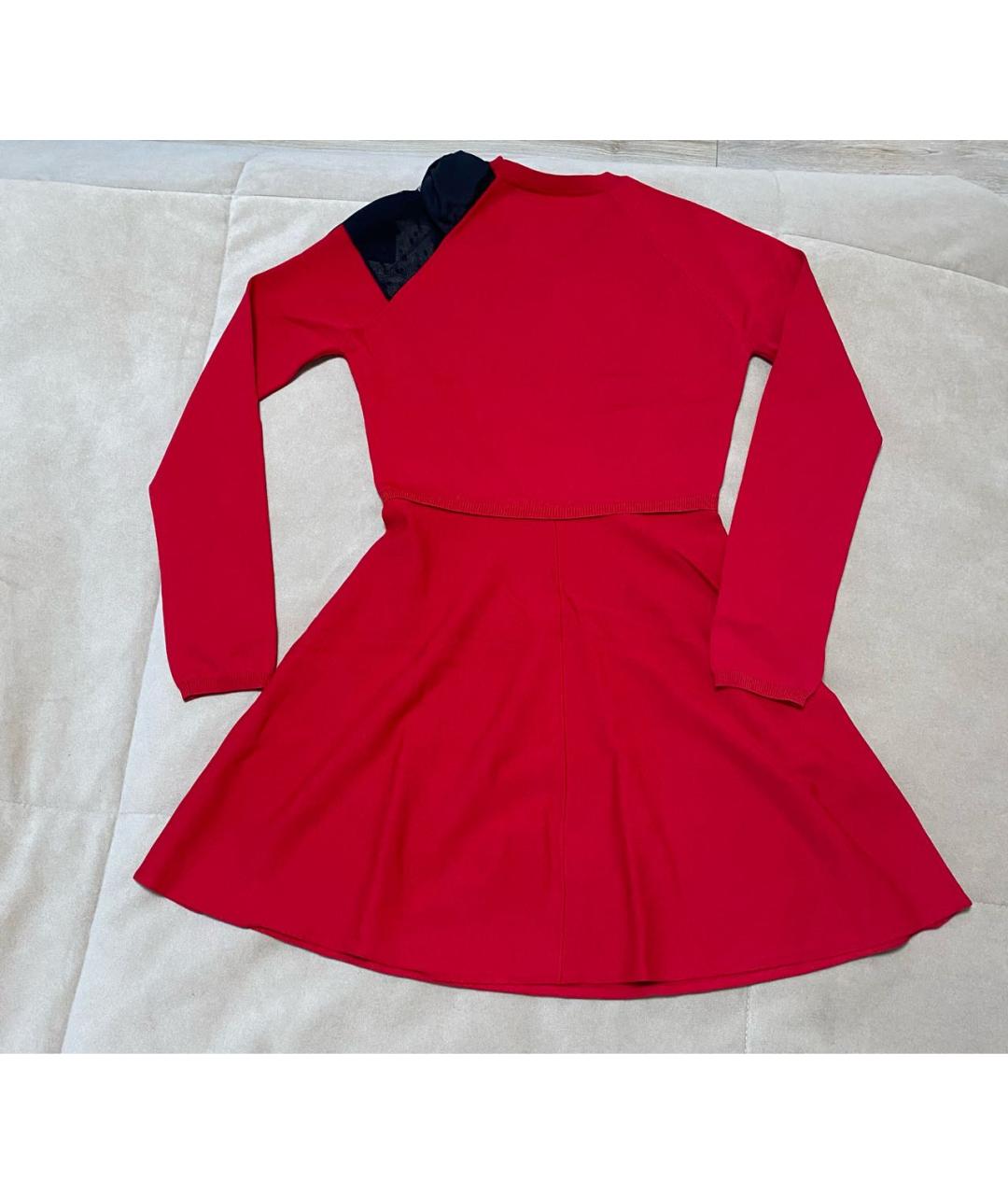 RED VALENTINO Красное повседневное платье, фото 5