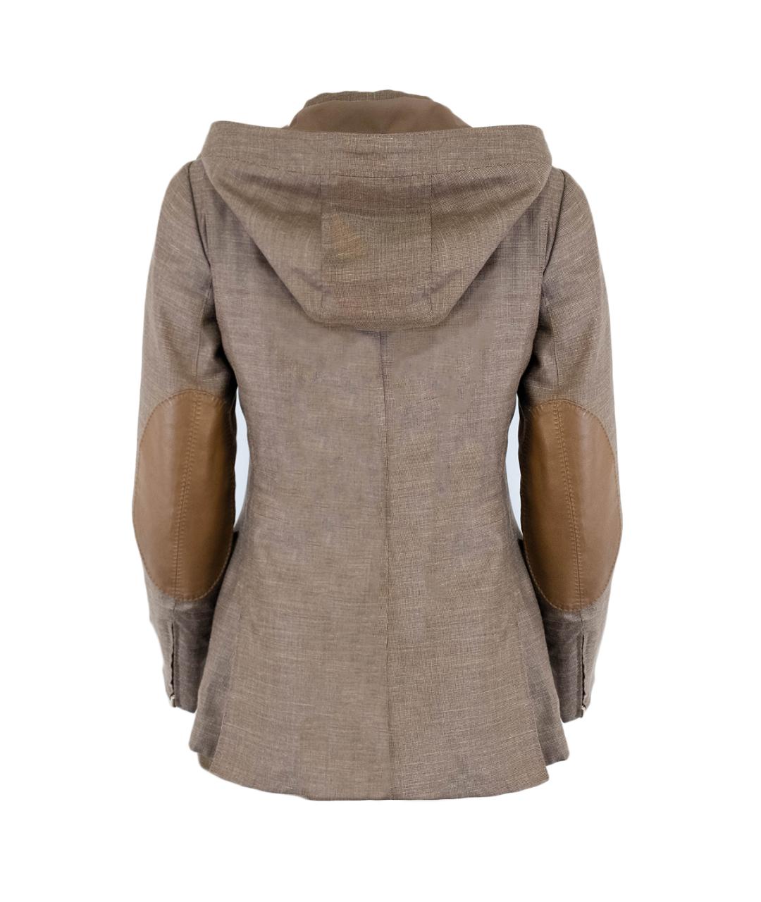 LORO PIANA Коричневая шерстяная куртка, фото 2