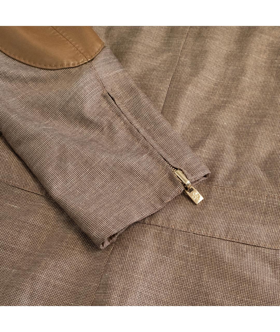 LORO PIANA Коричневая шерстяная куртка, фото 5