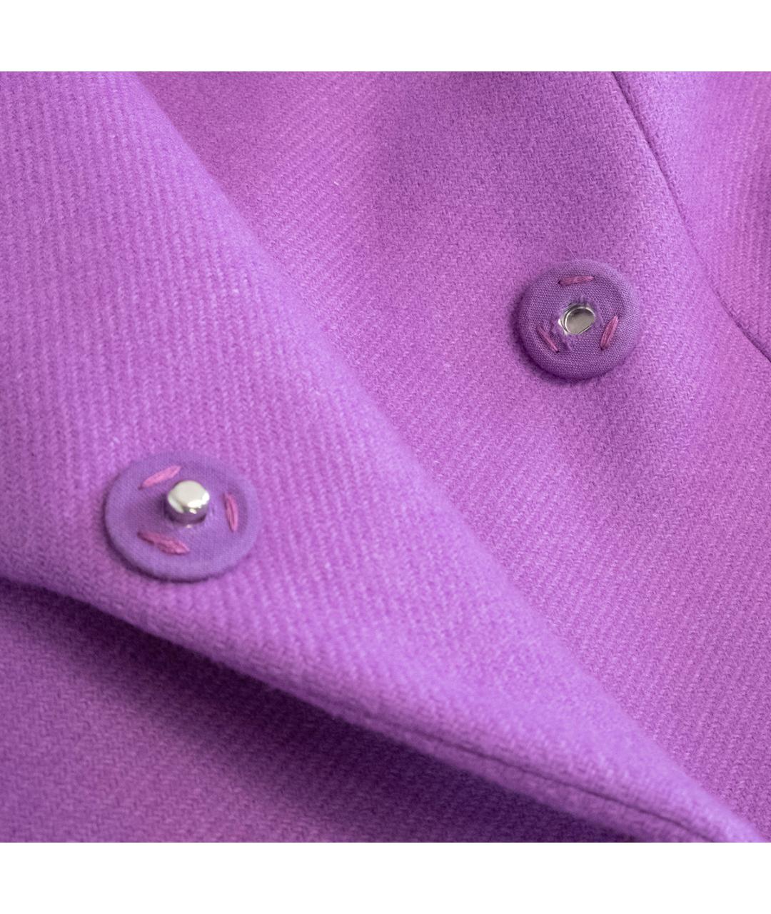 SONIA RYKIEL Фиолетовое шерстяное пальто, фото 4