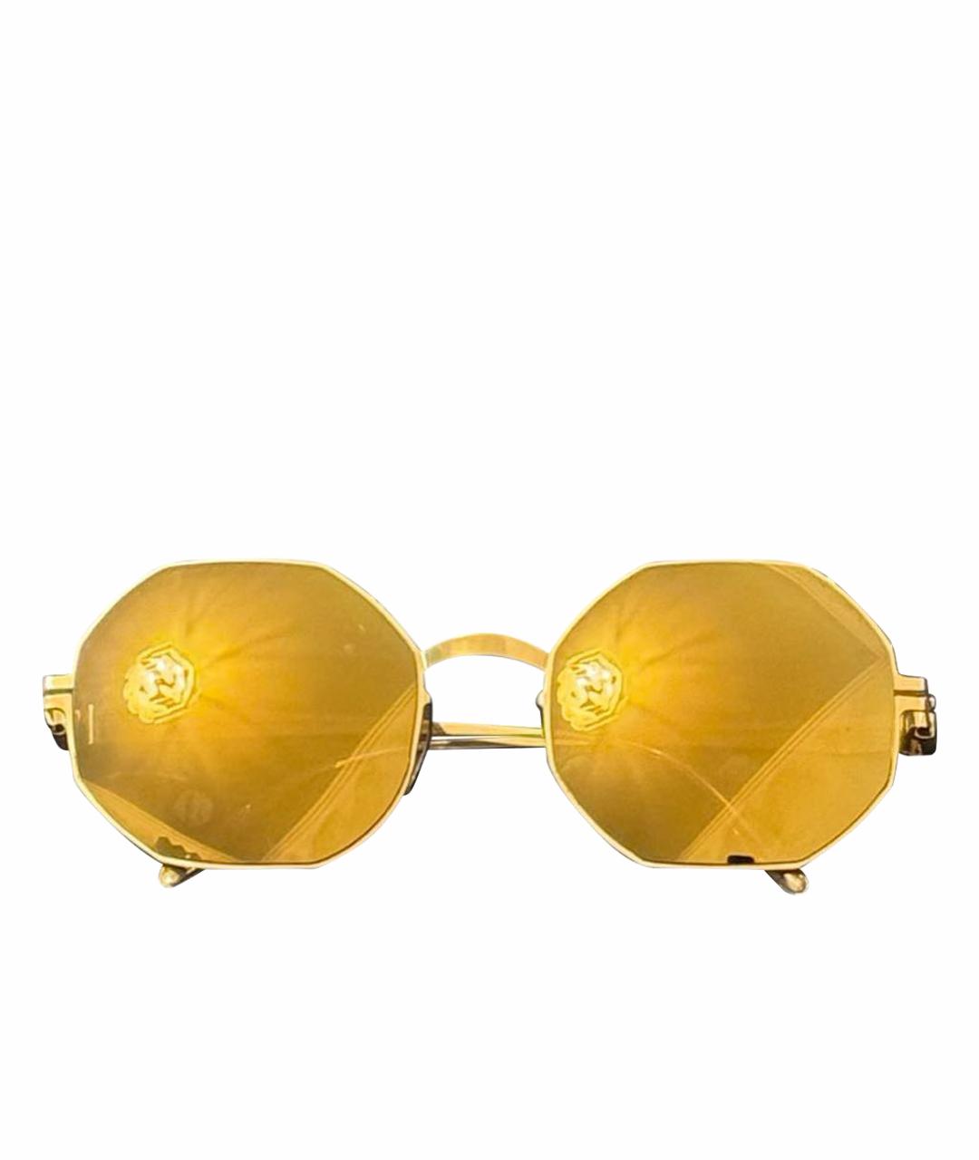 MYKITA Золотые металлические солнцезащитные очки, фото 1