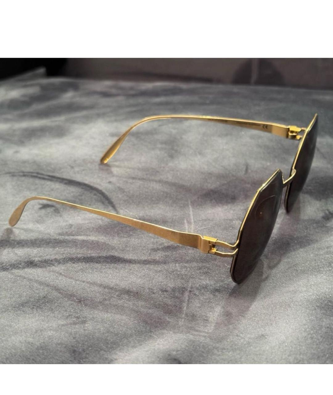 MYKITA Золотые металлические солнцезащитные очки, фото 5