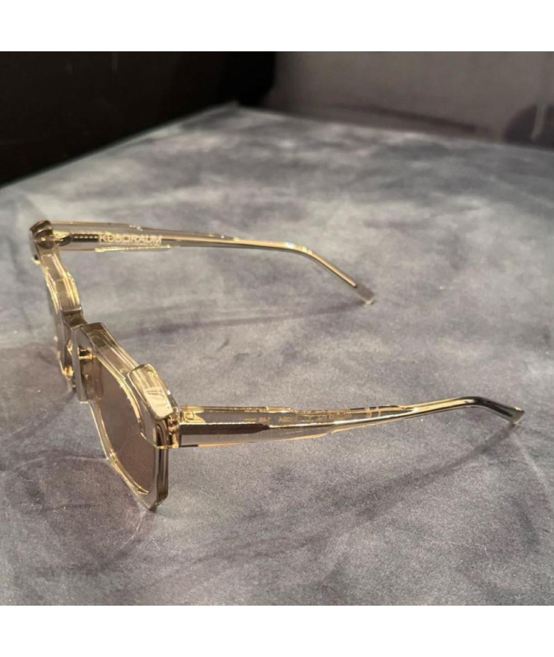 KUBORAUM Бежевые пластиковые солнцезащитные очки, фото 6