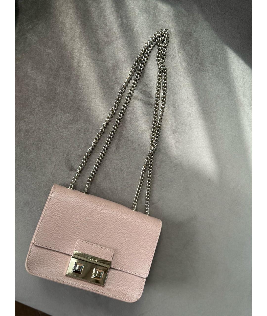 FURLA Розовая сумка через плечо, фото 8