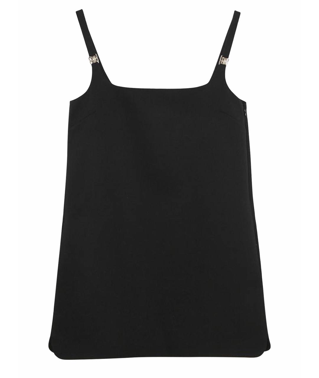 MIU MIU Черное шерстяное коктейльное платье, фото 8