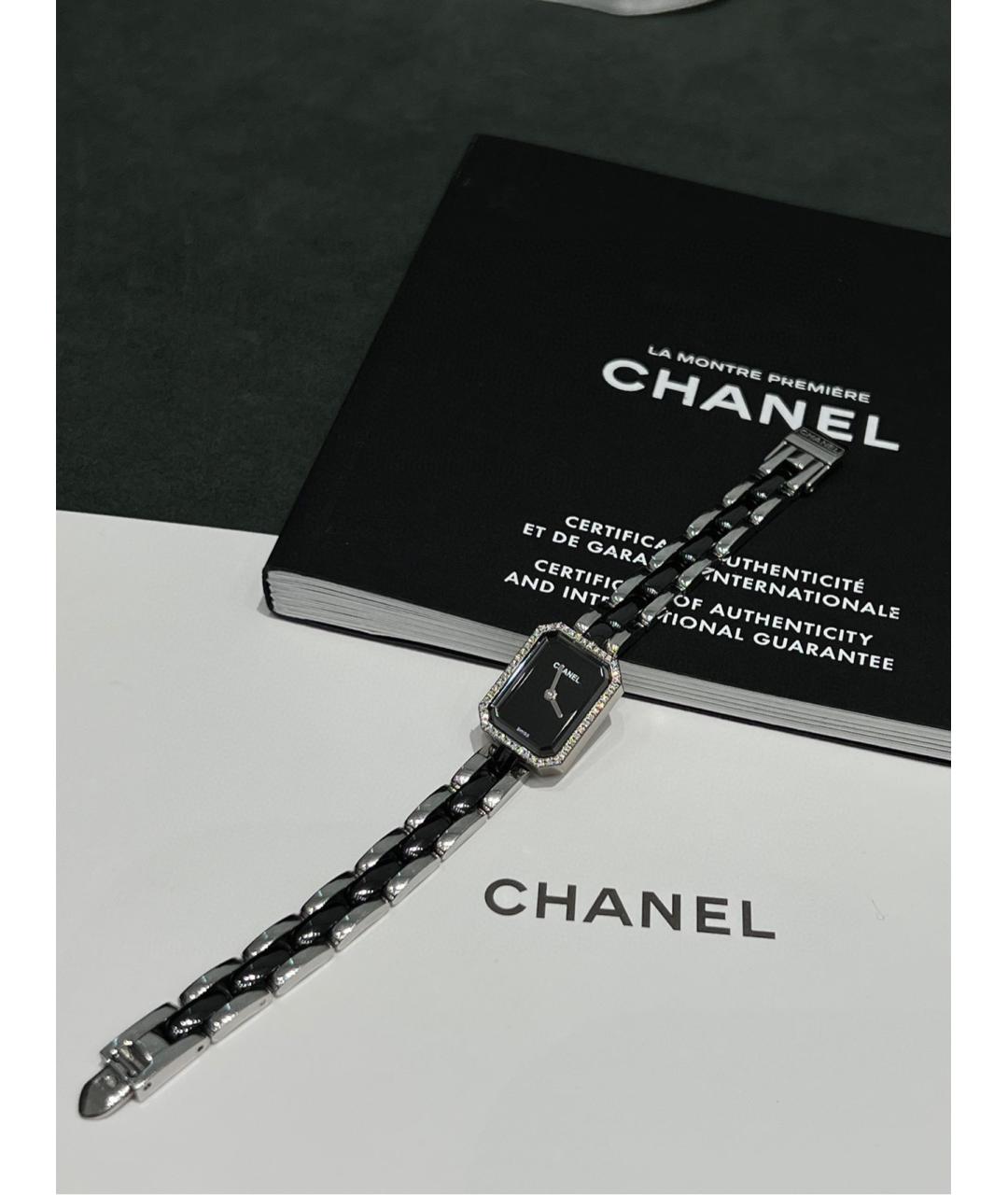 CHANEL PRE-OWNED Черные металлические часы, фото 4
