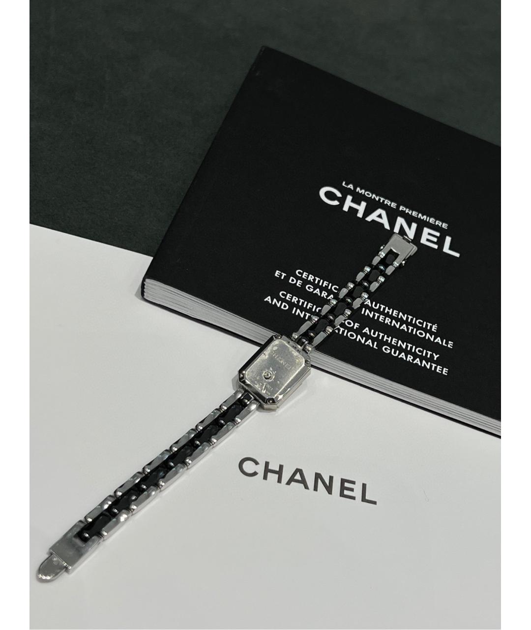 CHANEL PRE-OWNED Черные металлические часы, фото 2