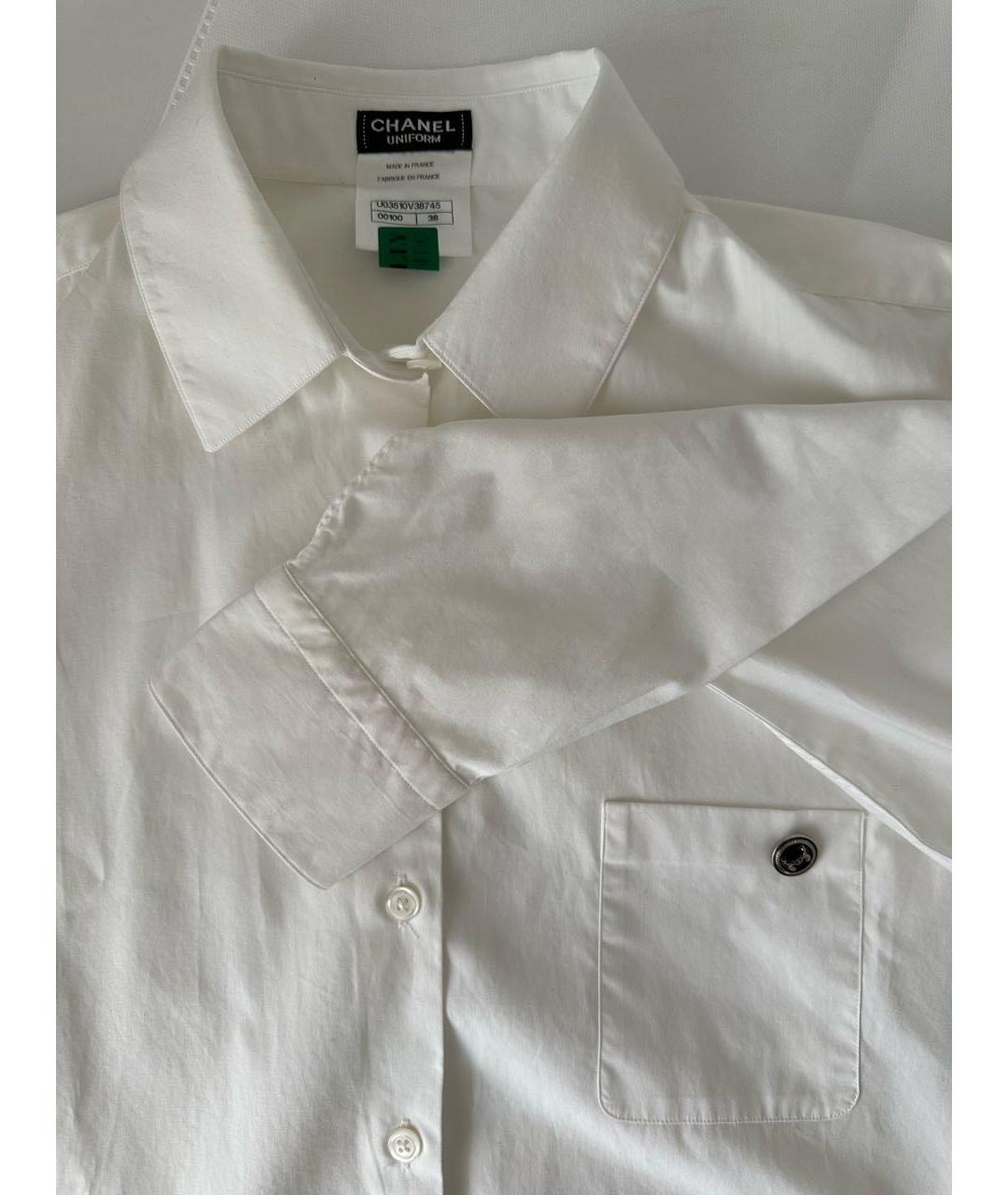 CHANEL PRE-OWNED Белая хлопковая рубашка, фото 3