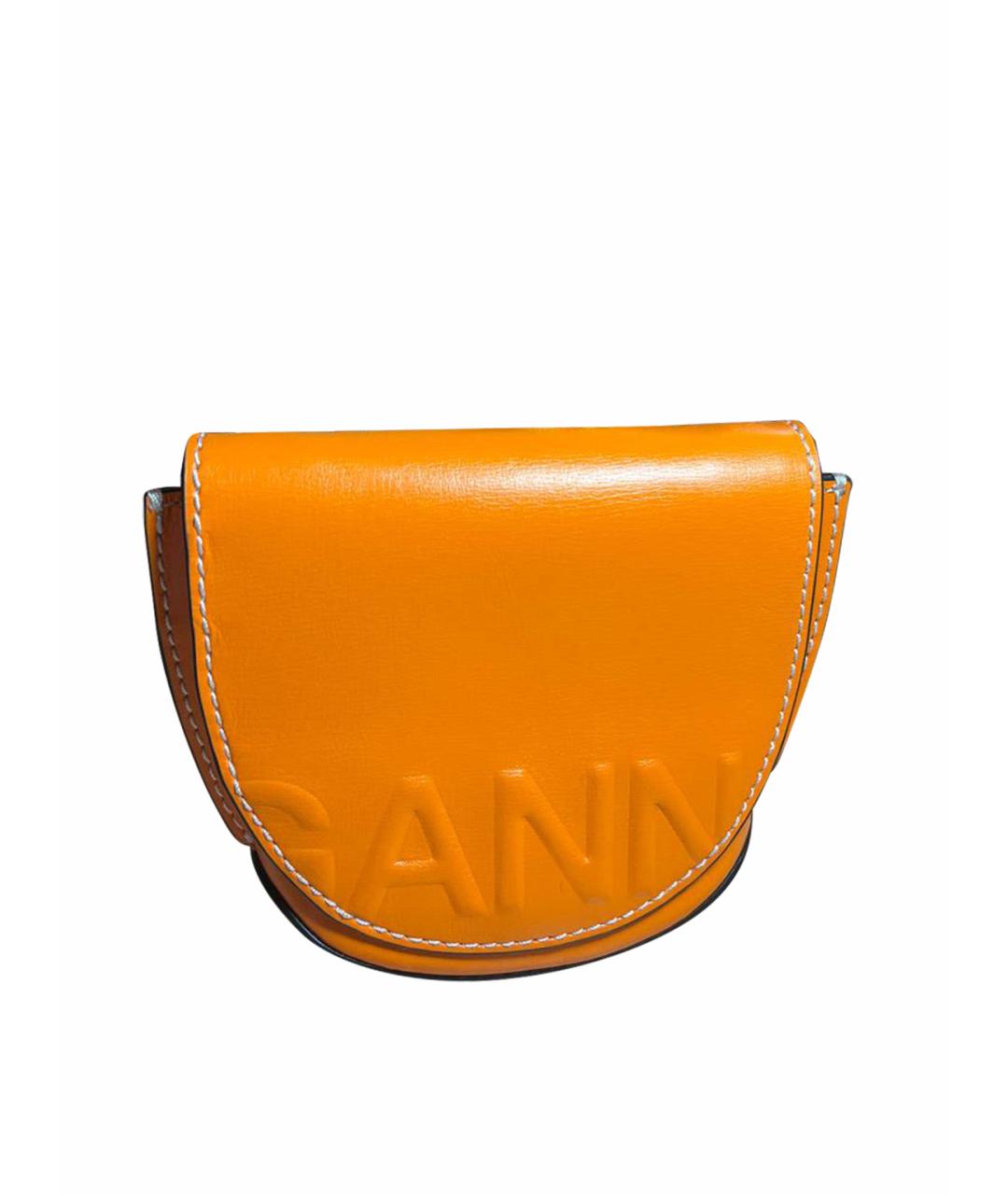 GANNI Оранжевая поясная сумка из искусственной кожи, фото 1