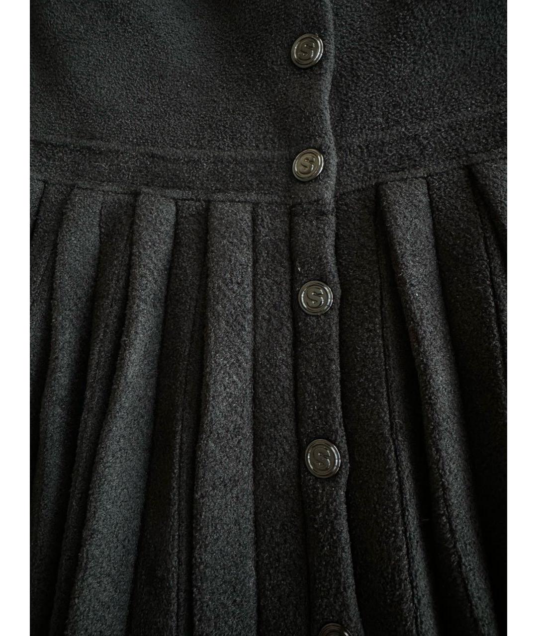 SANDRO Черная вискозная юбка мини, фото 8