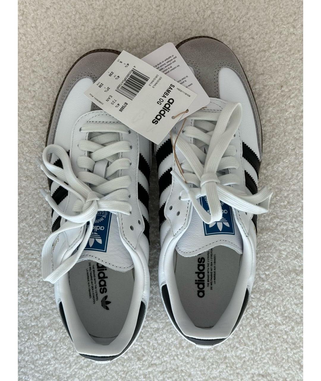 ADIDAS Серые синтетические кеды, фото 4
