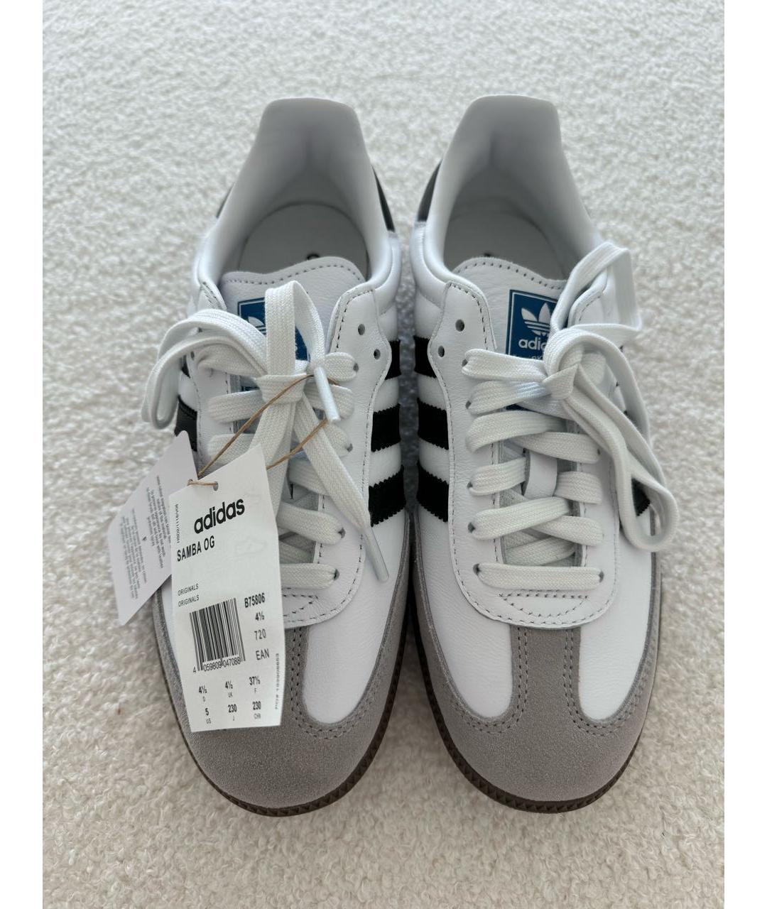 ADIDAS Серые синтетические кеды, фото 3