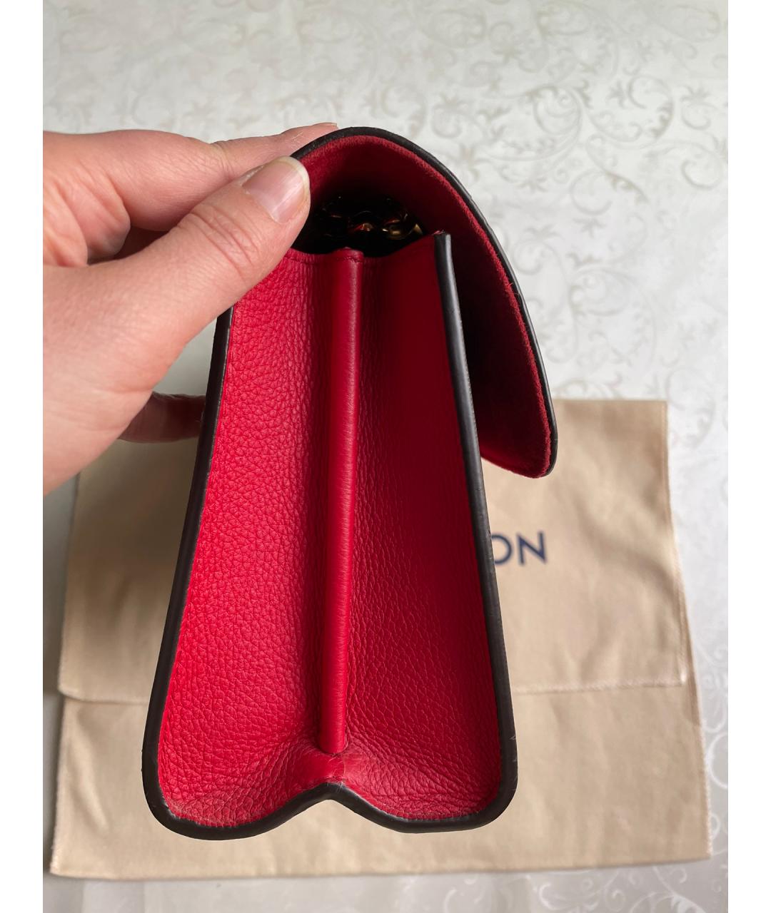 LOUIS VUITTON PRE-OWNED Красная сумка через плечо, фото 5