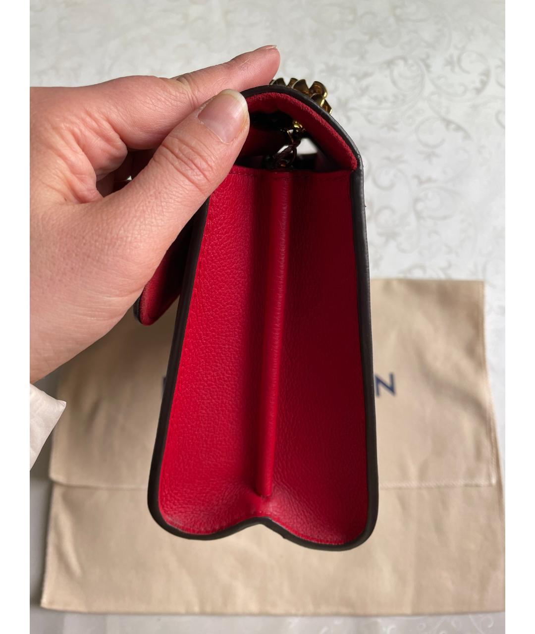 LOUIS VUITTON PRE-OWNED Красная сумка через плечо, фото 4