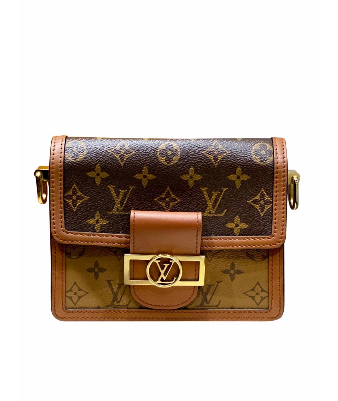 LOUIS VUITTON PRE-OWNED Коричневая сумка через плечо из искусственной кожи, фото 1