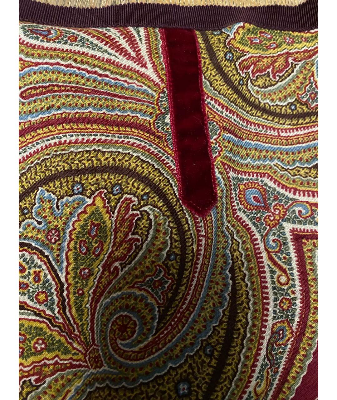 ETRO Бордовая шерстяная юбка миди, фото 5