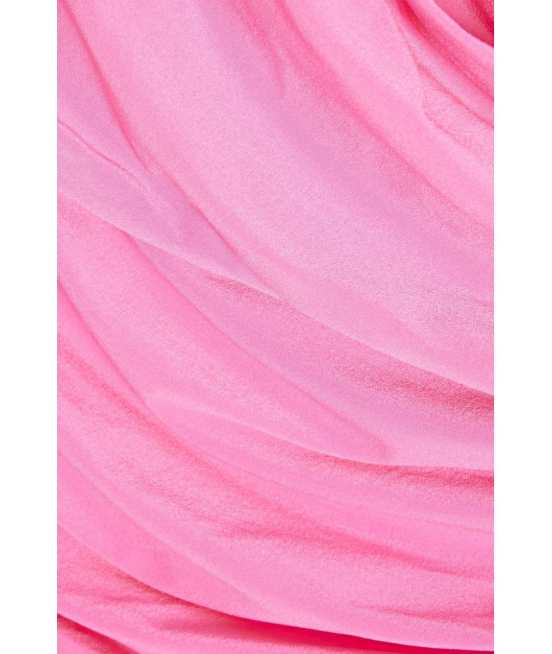 MAGDA BUTRYM Розовое вискозное коктейльное платье, фото 5