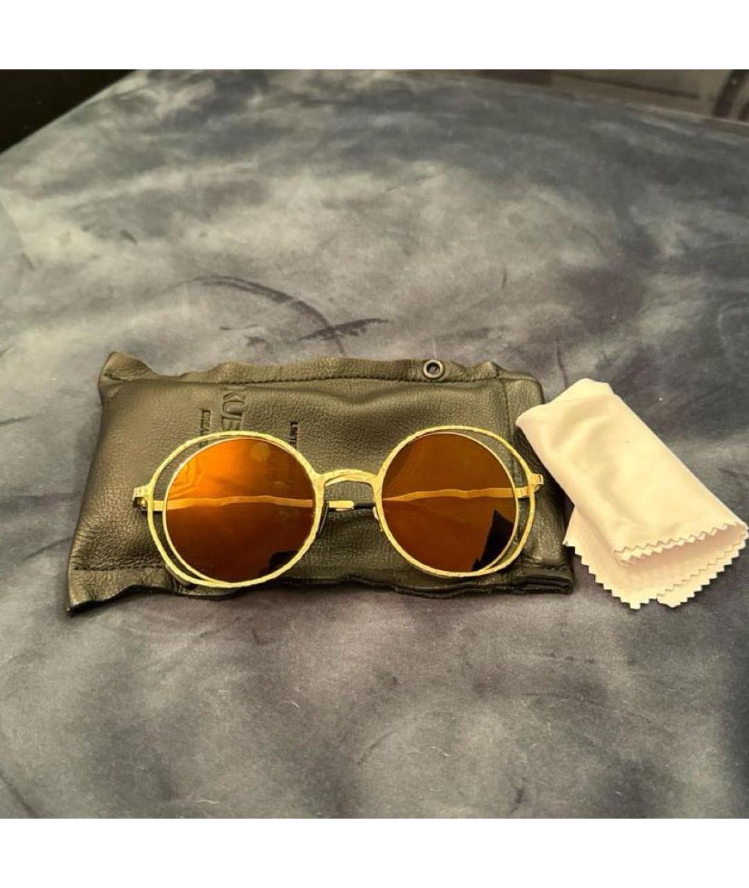 KUBORAUM Золотые металлические солнцезащитные очки, фото 7