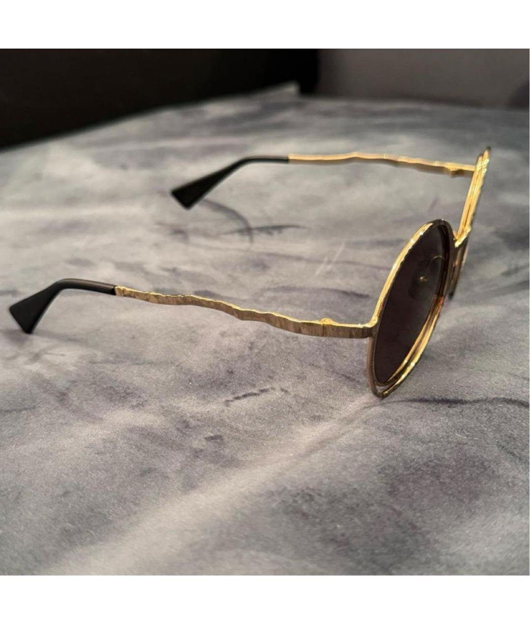 KUBORAUM Золотые металлические солнцезащитные очки, фото 3
