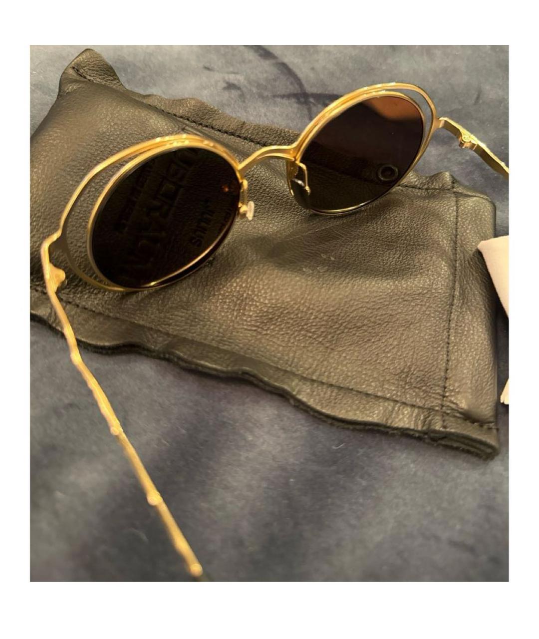 KUBORAUM Золотые металлические солнцезащитные очки, фото 2