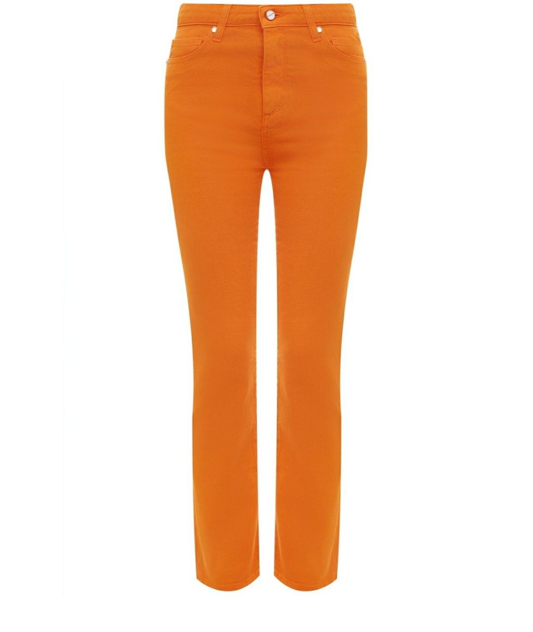 KITON Оранжевое хлопковые джинсы слим, фото 1