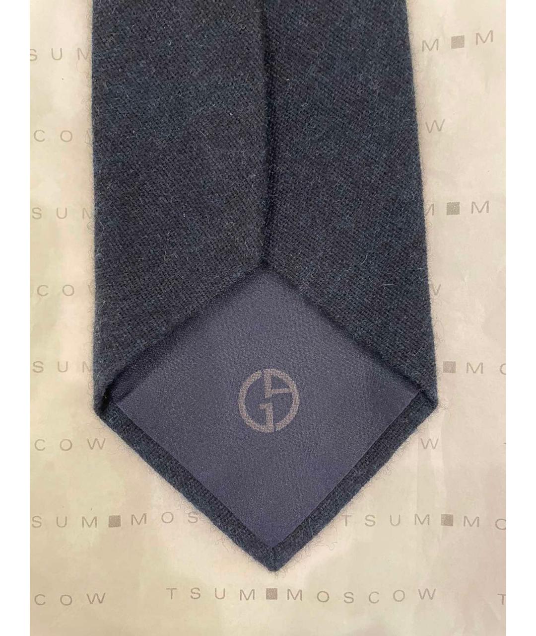 GIORGIO ARMANI Темно-синий шелковый галстук, фото 8