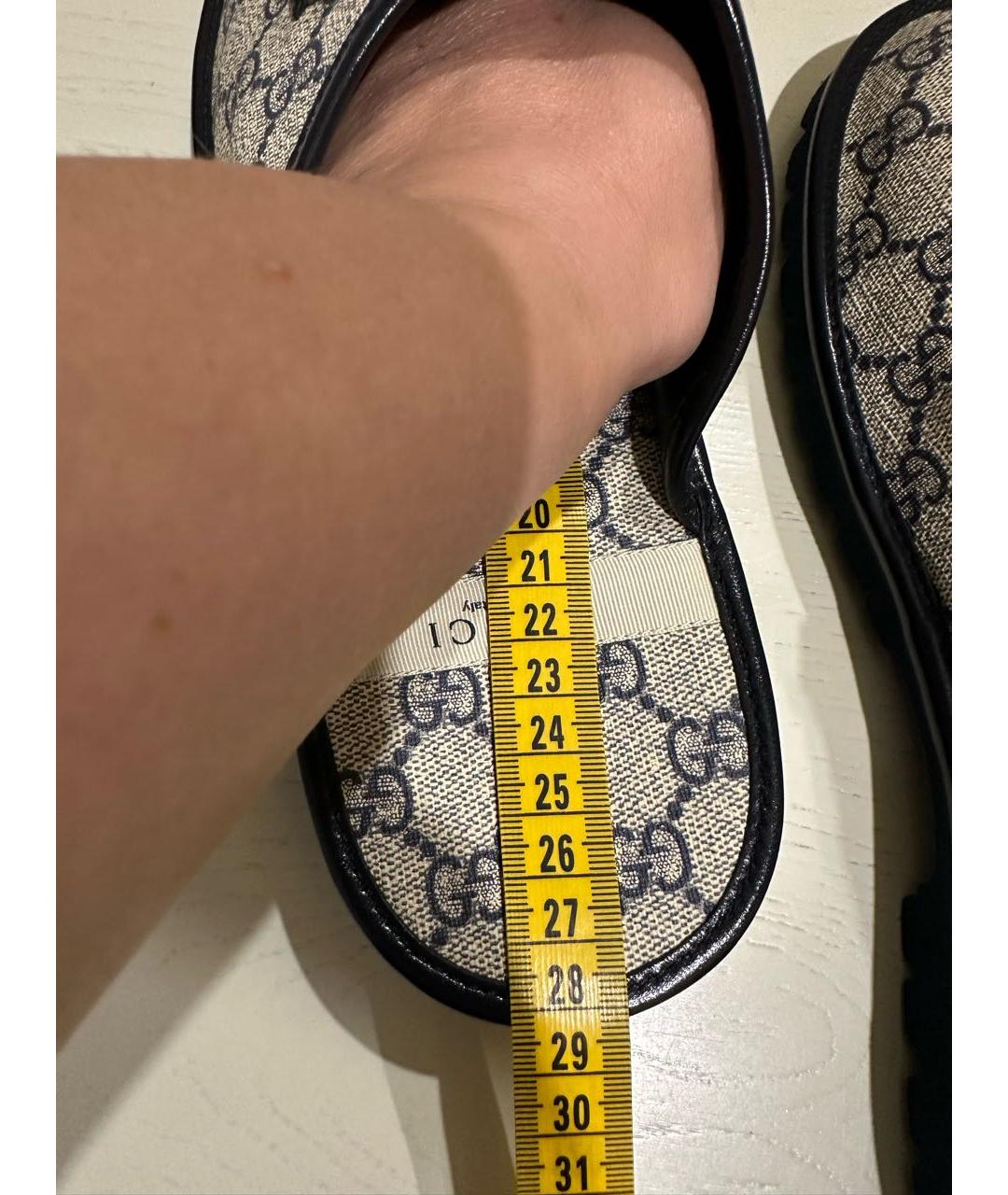GUCCI Мульти кожаные шлепанцы, фото 6