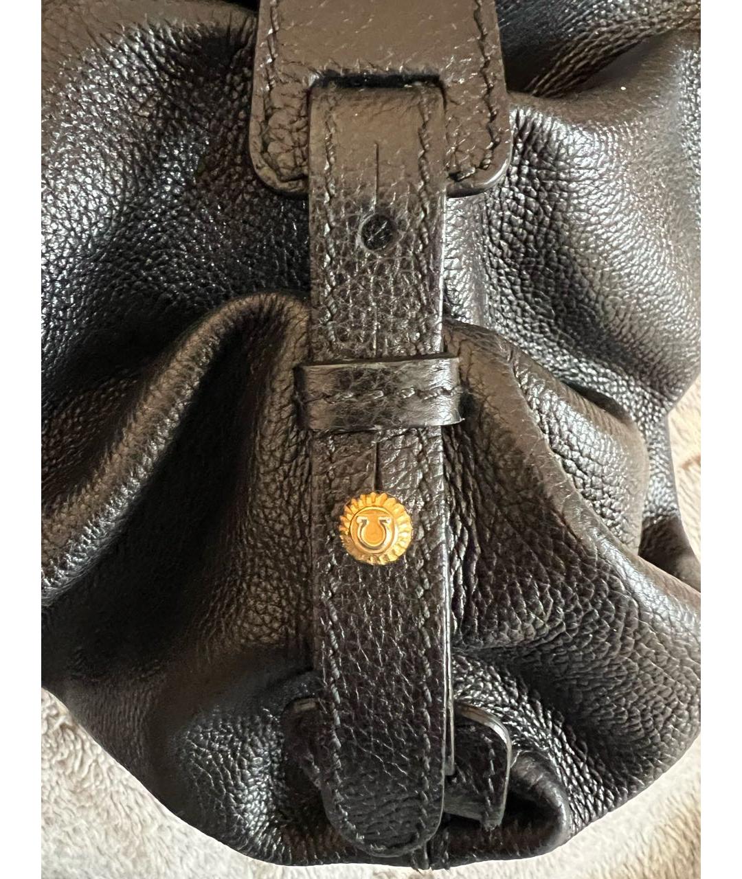 SALVATORE FERRAGAMO Черная кожаная сумка с короткими ручками, фото 7