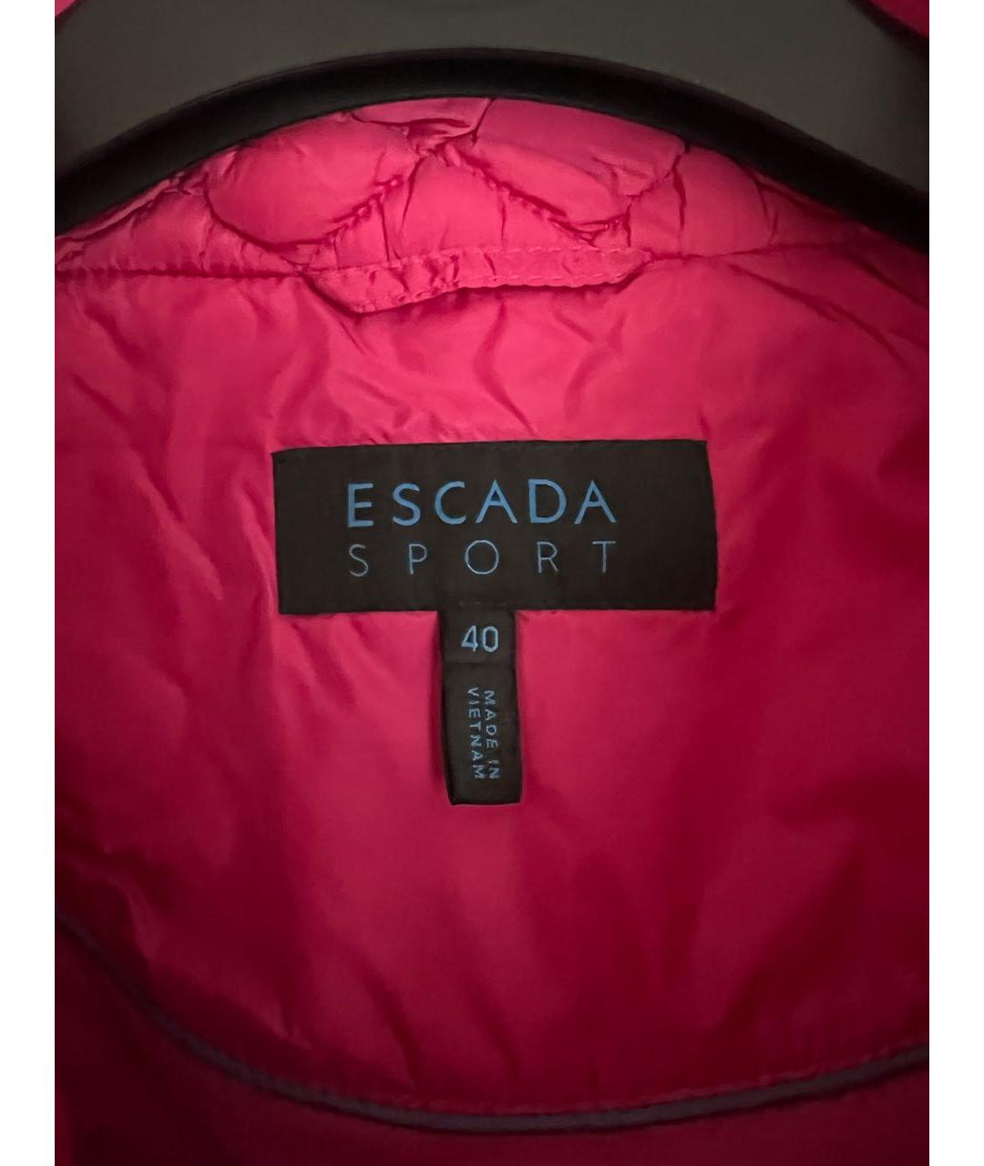 ESCADA Розовая полиамидовая куртка, фото 3