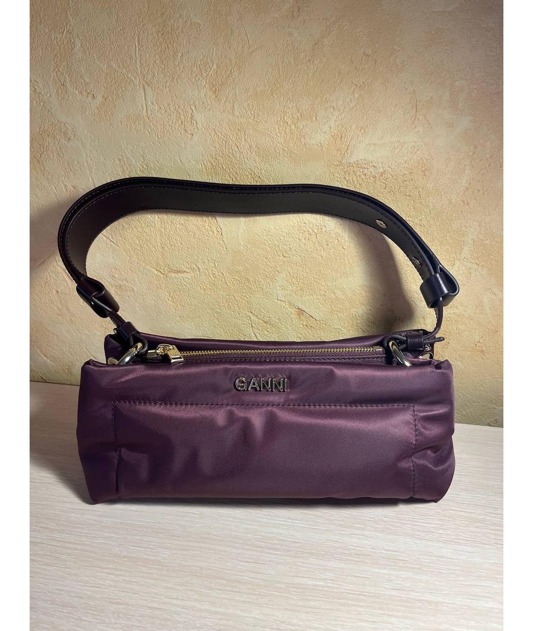 GANNI Фиолетовая сумка через плечо, фото 10
