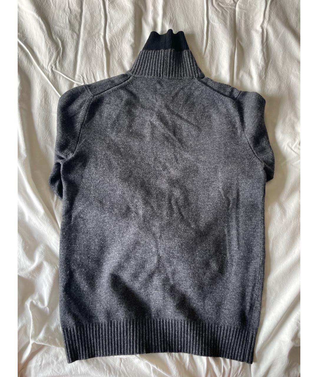 SAINT LAURENT Серый шерстяной джемпер / свитер, фото 2