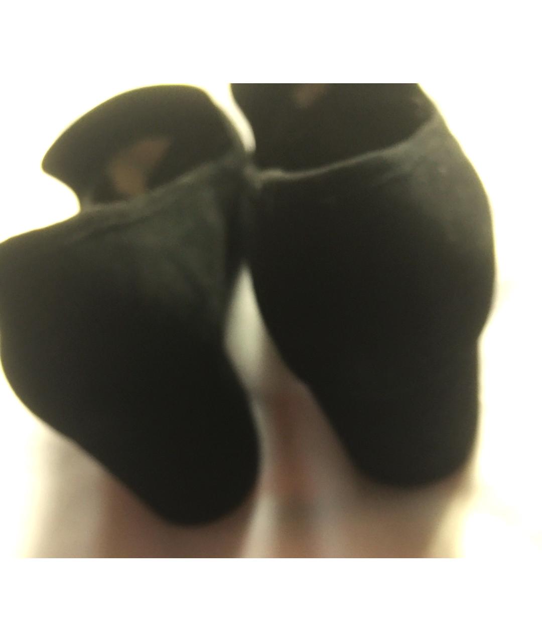 RALPH LAUREN Черные замшевые туфли, фото 4