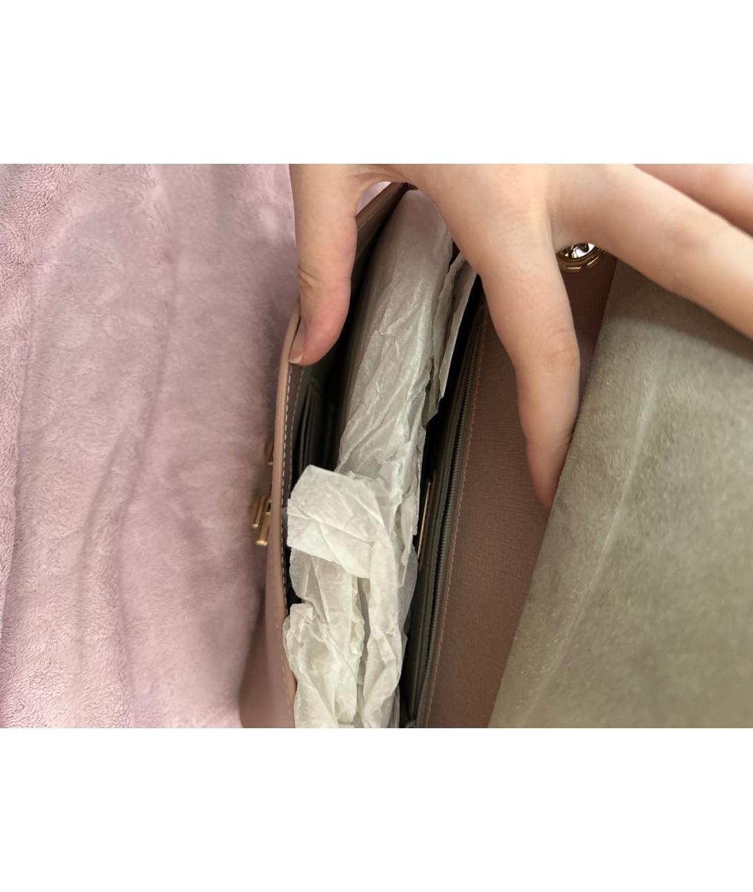 FURLA Розовая сумка через плечо из искусственной кожи, фото 3