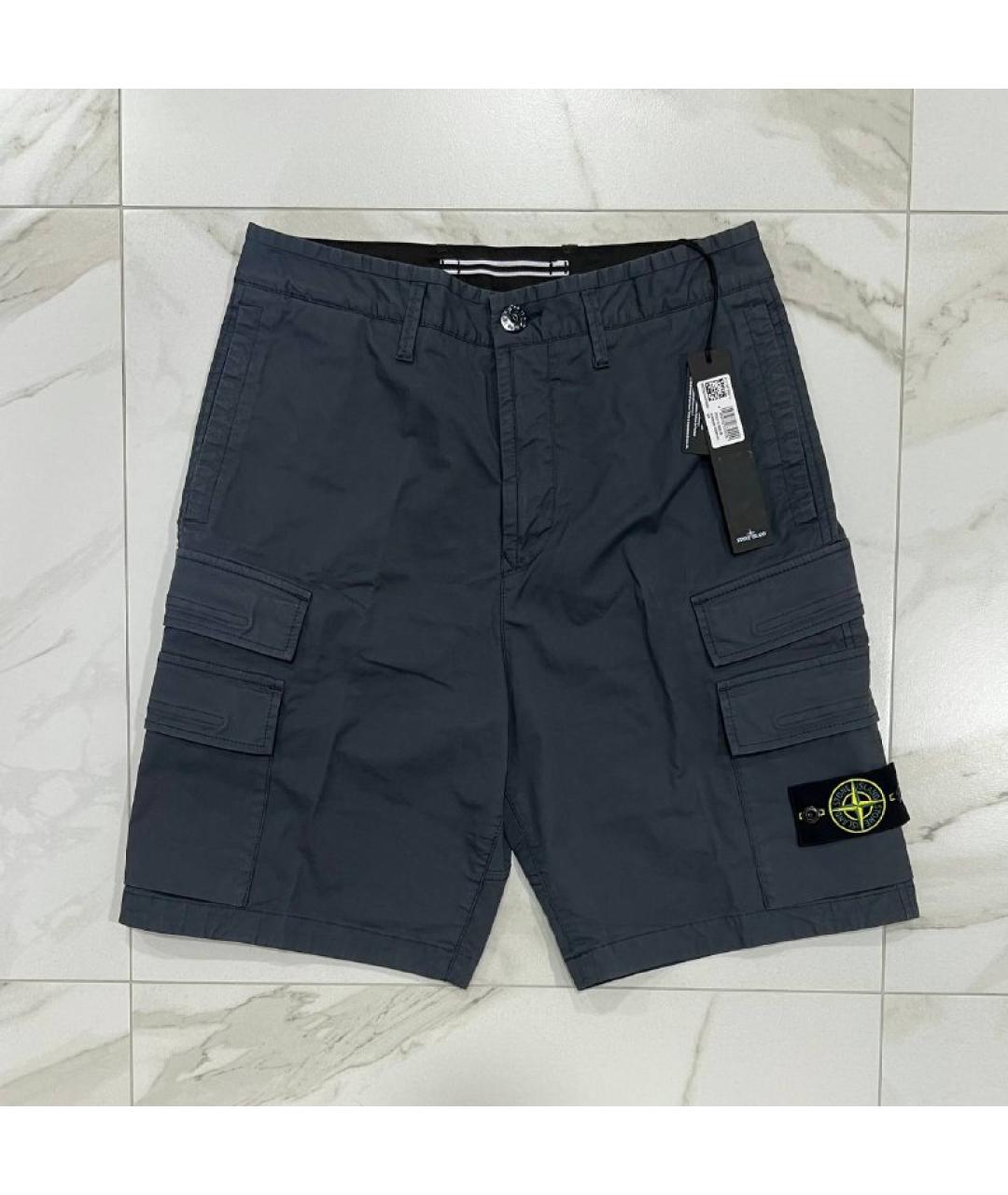 STONE ISLAND Серые шорты, фото 6