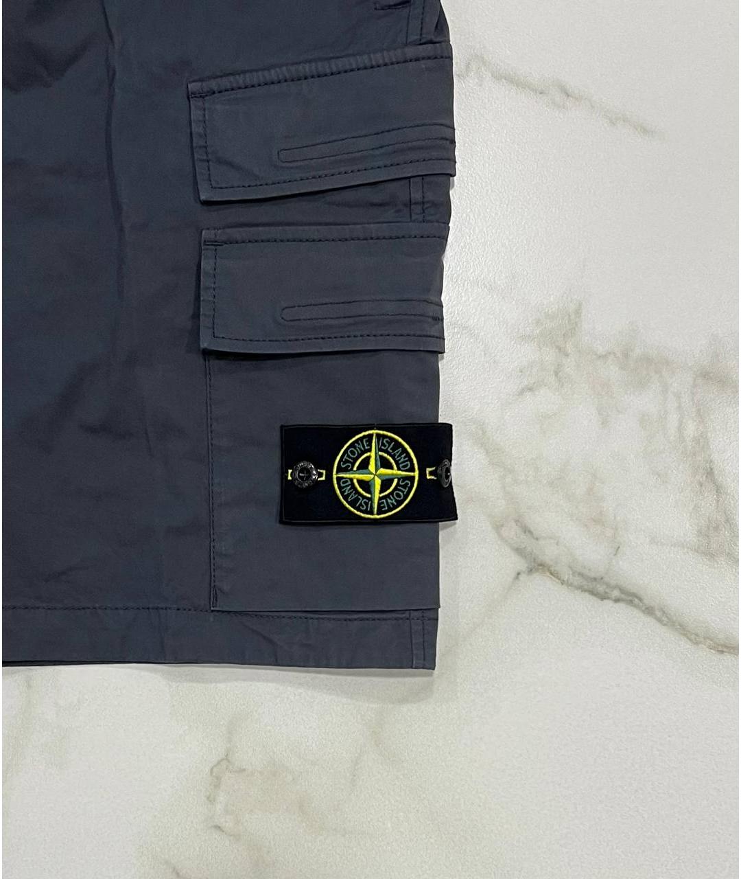 STONE ISLAND Серые шорты, фото 2