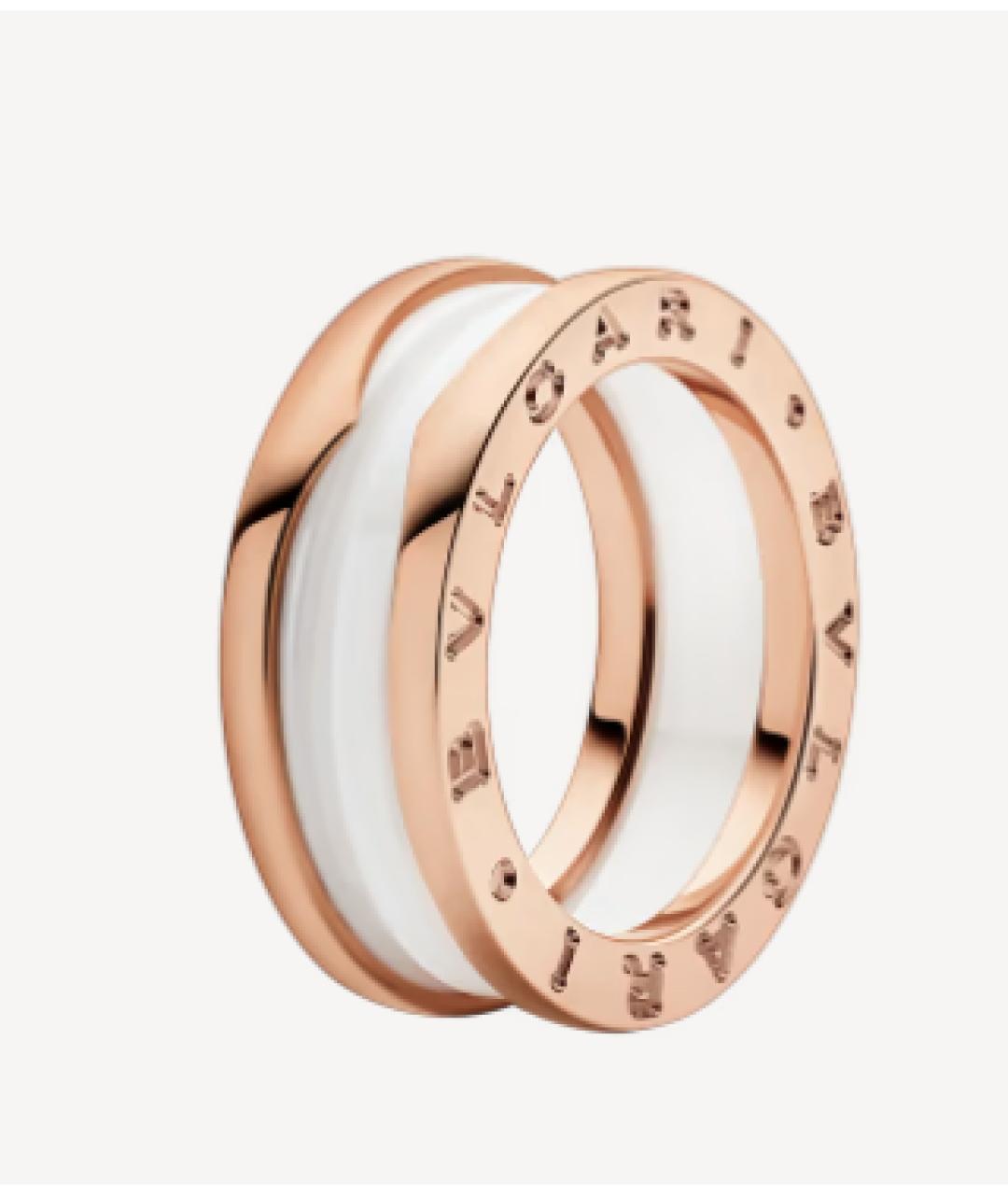 BVLGARI Белое кольцо из розового золота, фото 10