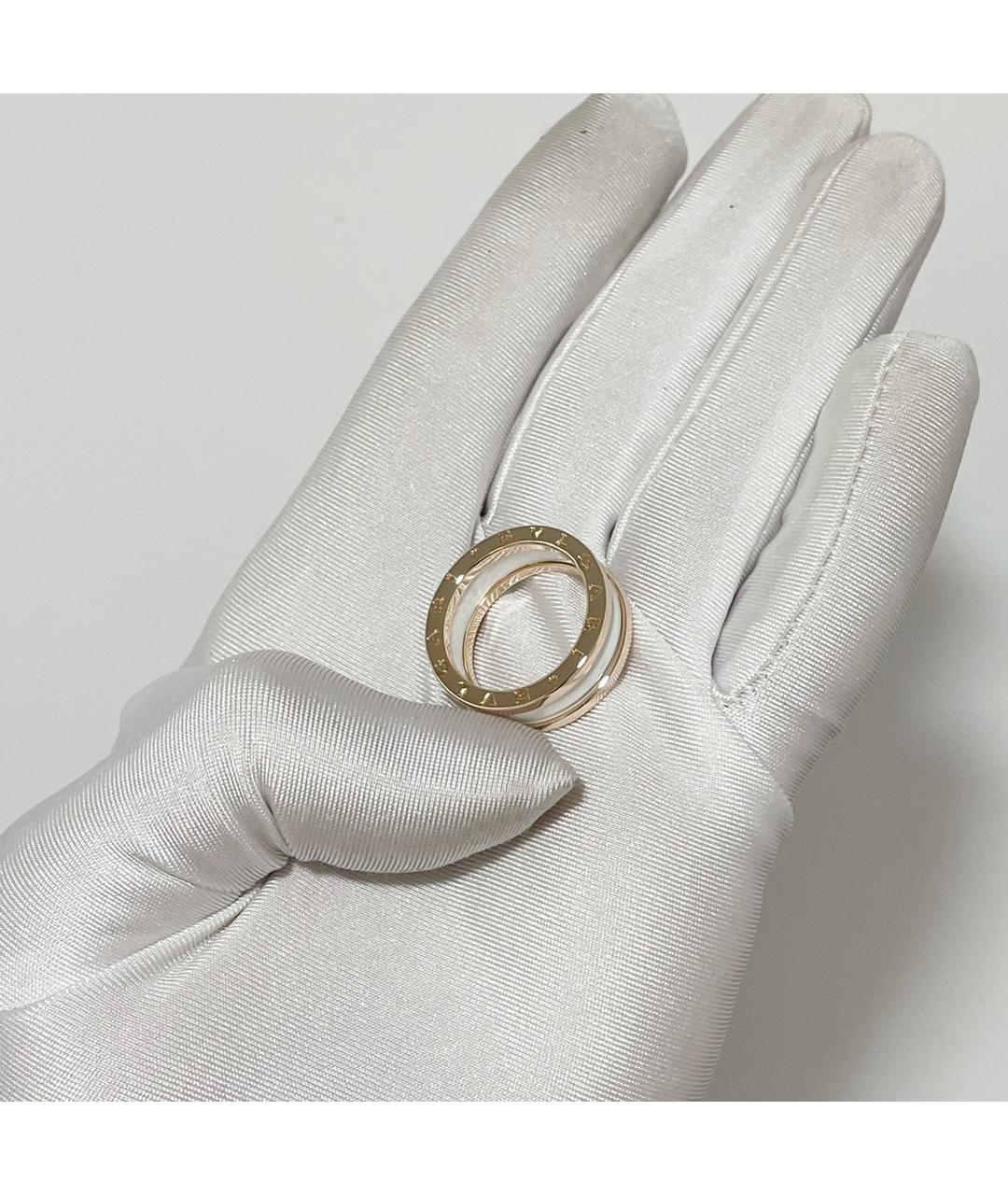 BVLGARI Белое кольцо из розового золота, фото 6