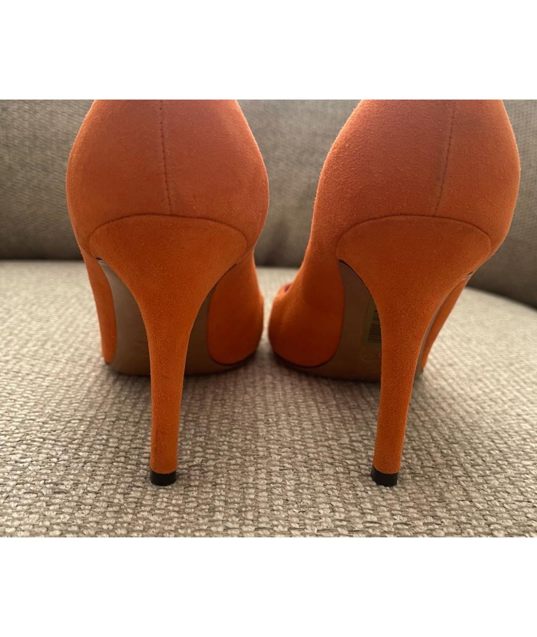 DOLCE&GABBANA Оранжевое замшевые туфли, фото 4