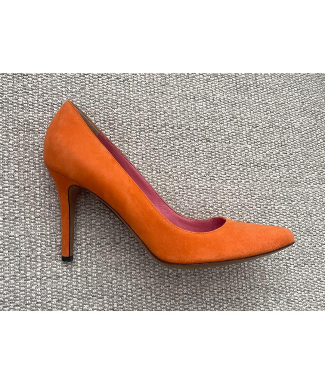 DOLCE&GABBANA Оранжевое замшевые туфли, фото 8
