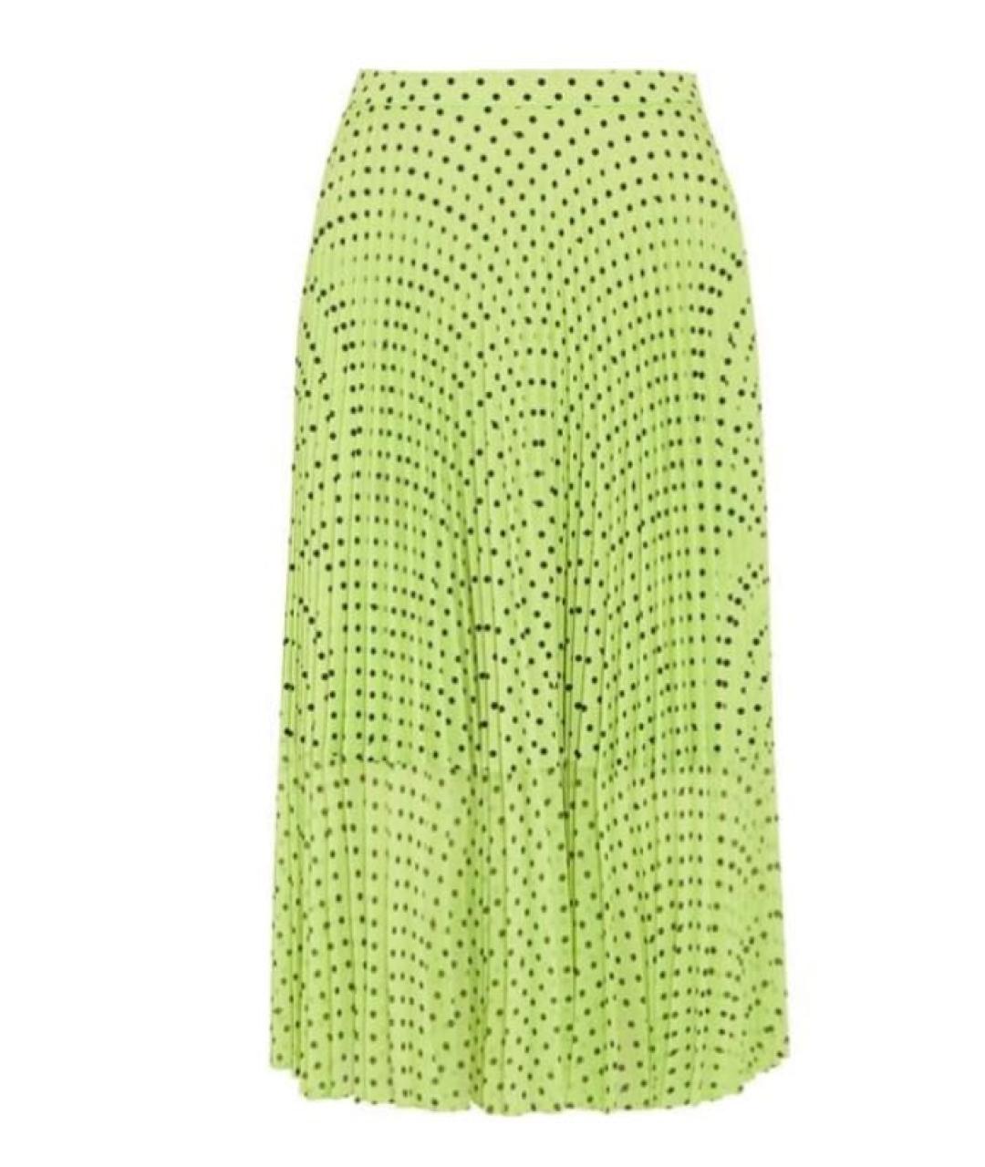 MARKUS LUPFER Зеленая полиэстеровая юбка миди, фото 1