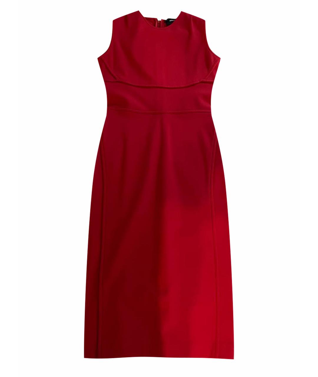 DSQUARED2 Красное вискозное повседневное платье, фото 1