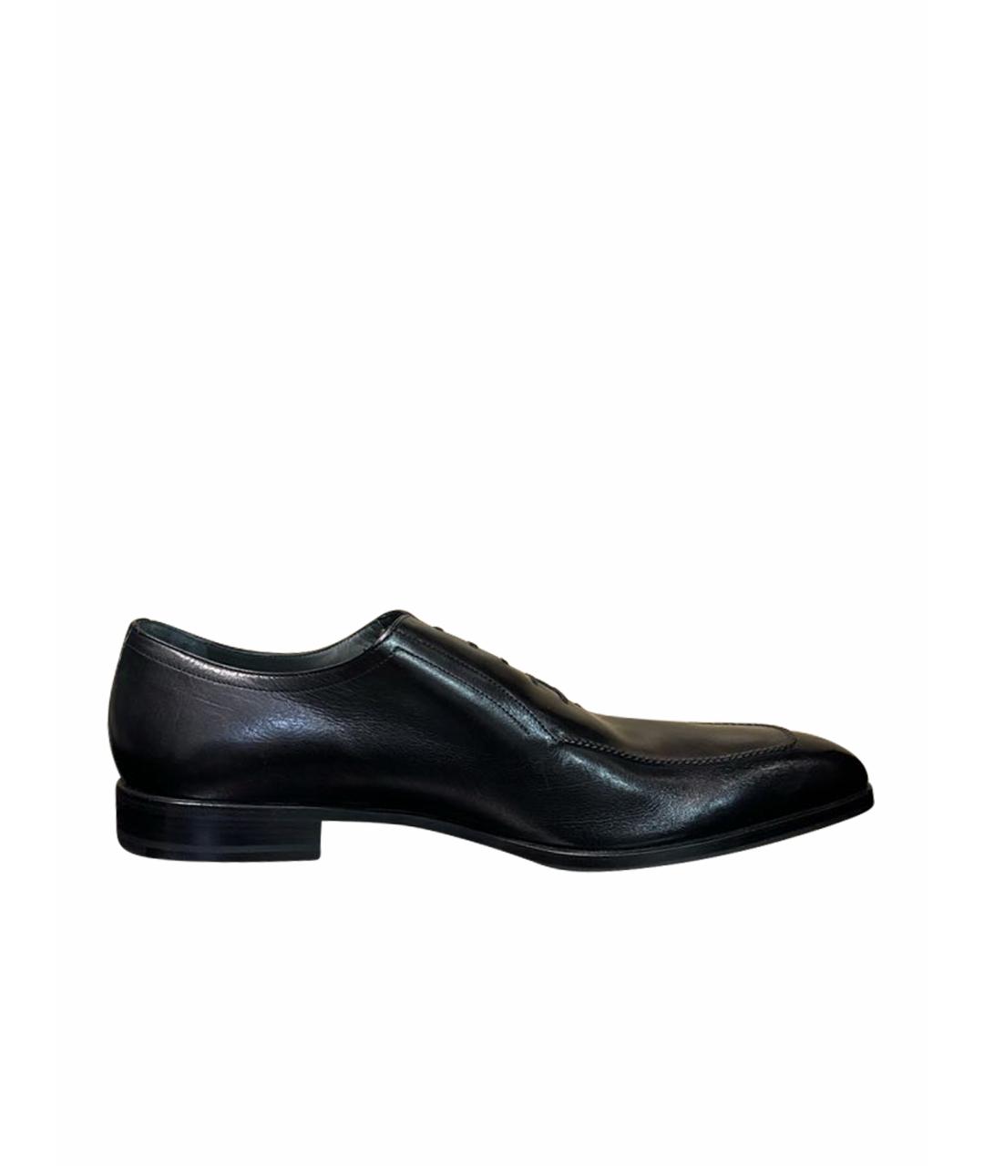 MORESCHI Черные кожаные туфли, фото 1