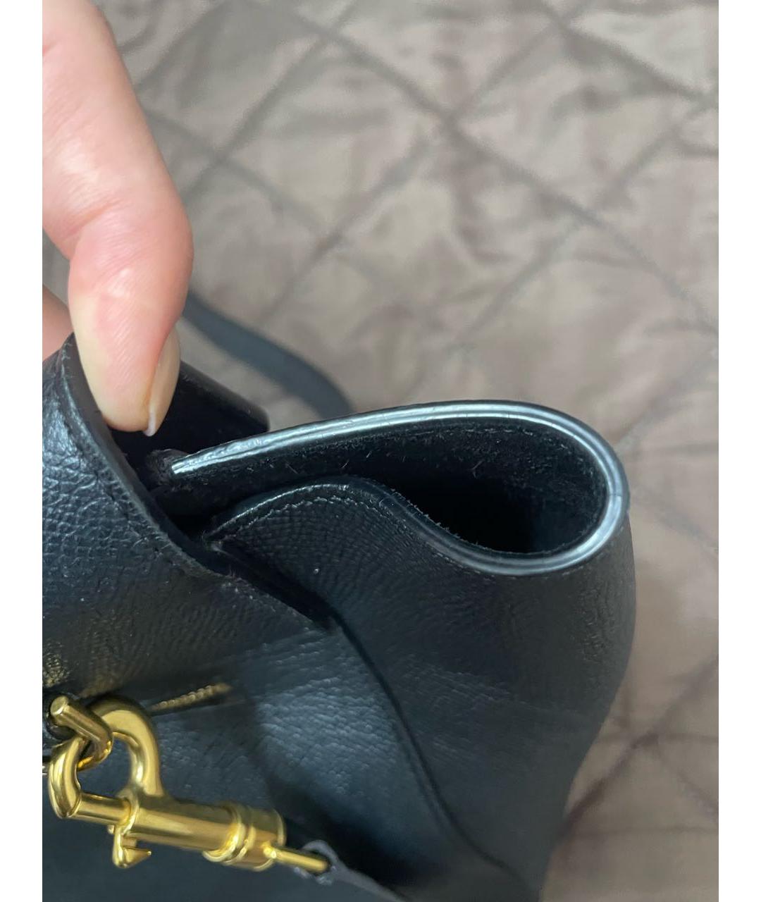 CELINE PRE-OWNED Черная кожаная сумка тоут, фото 6