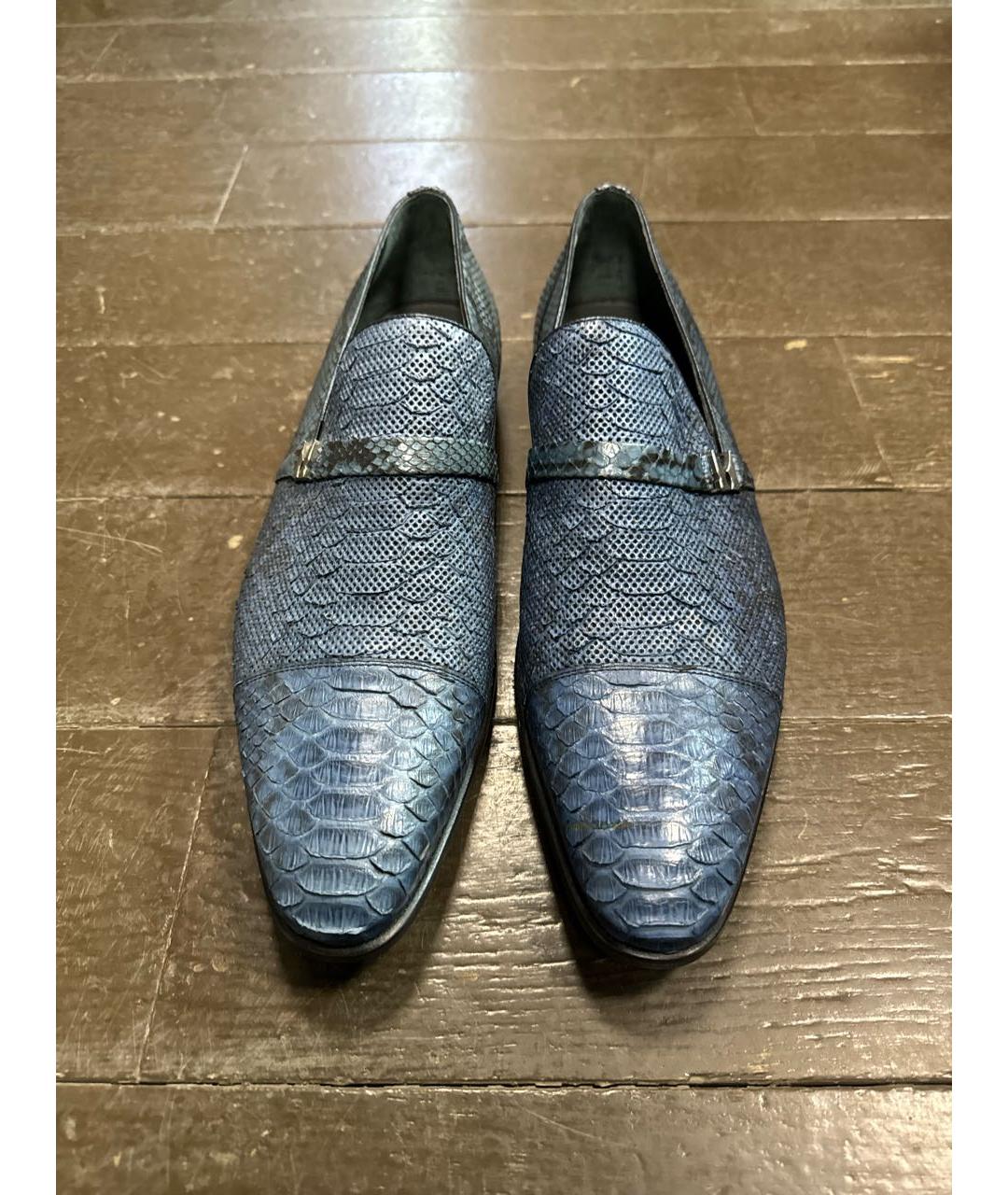 MORESCHI Синие туфли из экзотической кожи, фото 2