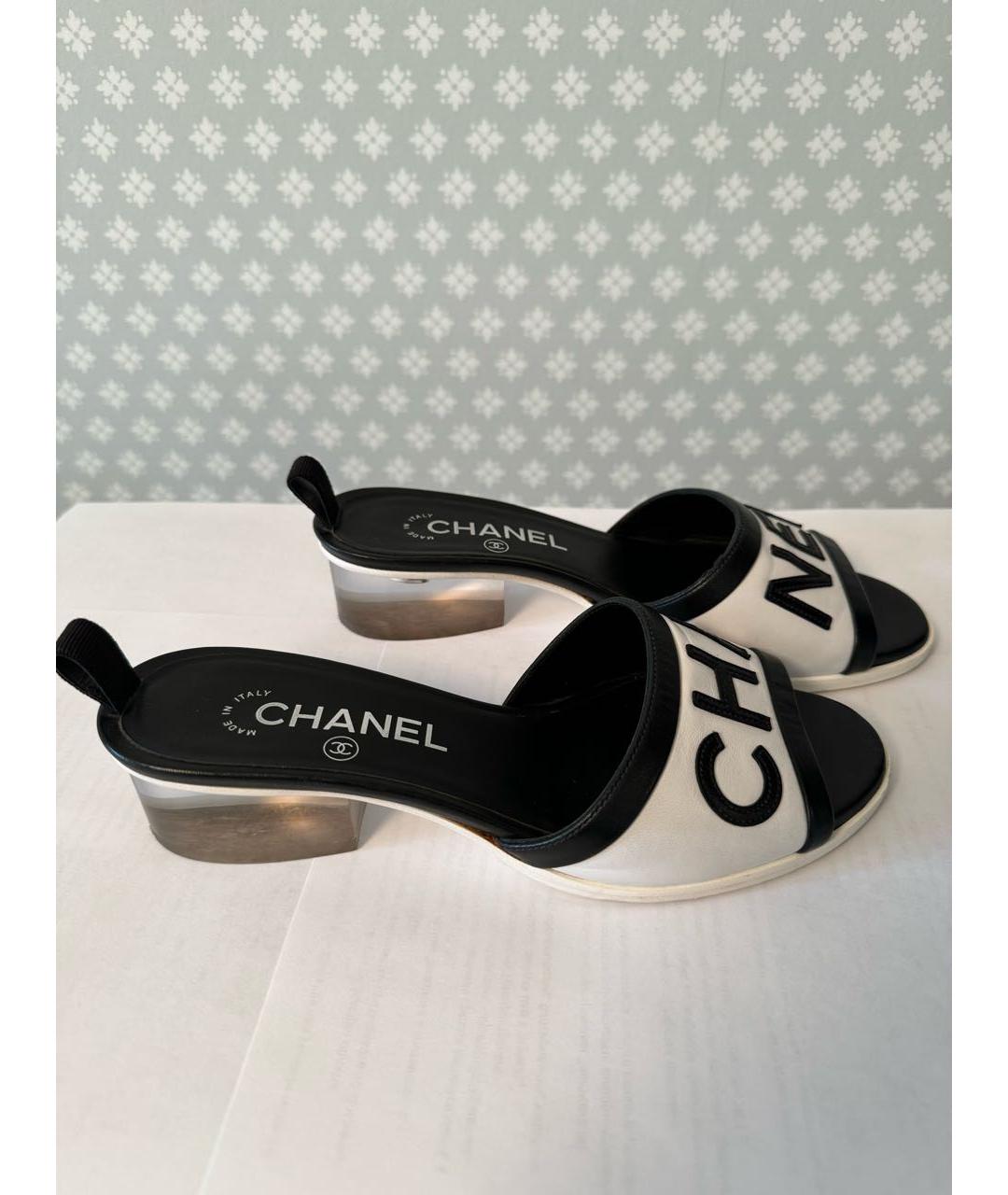 CHANEL PRE-OWNED Резиновые шлепанцы, фото 7